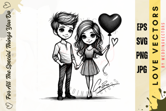 C2722: A Curated Collection of Wedding & Love Vectors