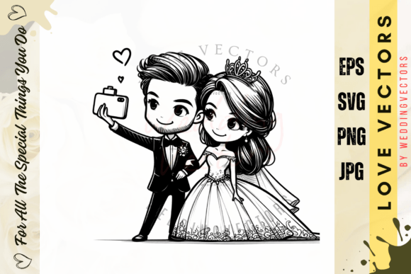 C3175: Capturing Timeless Romance in Vector Design