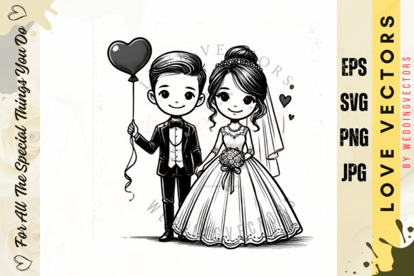 C3741: Modern Vectors for Your Wedding Brand