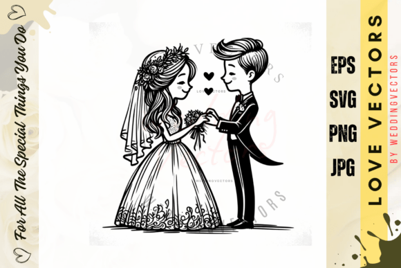 C4176: Vintage Romance Vectors for Wedding Design