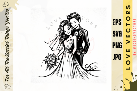 C5021: A Modern Fusion of Wedding & Love Vectors