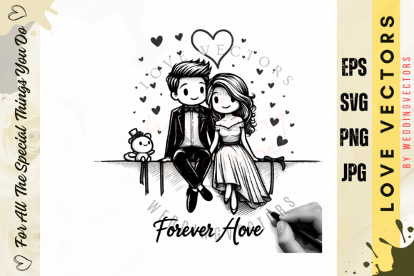 C557 Engagement Artwork: Crafting a Visual Love Story