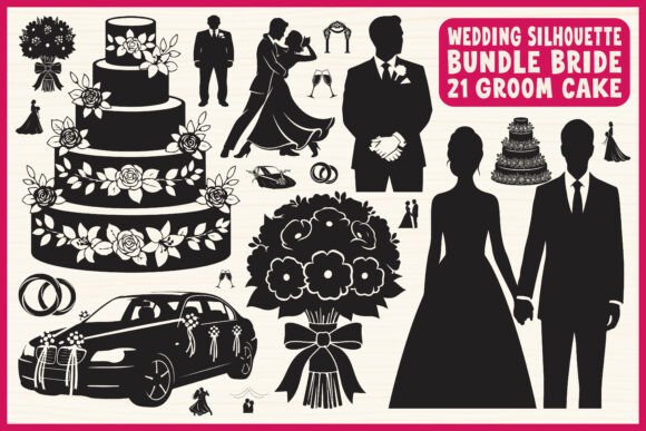 Creating Timeless Romance: The Wedding Silhouette Vector Bundle