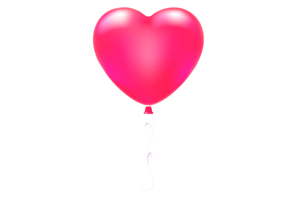 Pink Heart Balloon: A Wedding Celebration Design Element