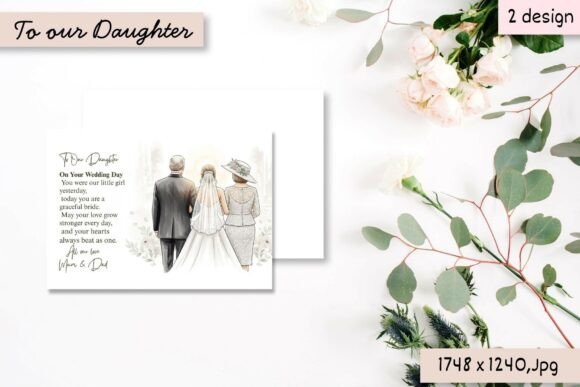 To Our Daughter on Your Wedding Day: A Sentimental Keepsake Design