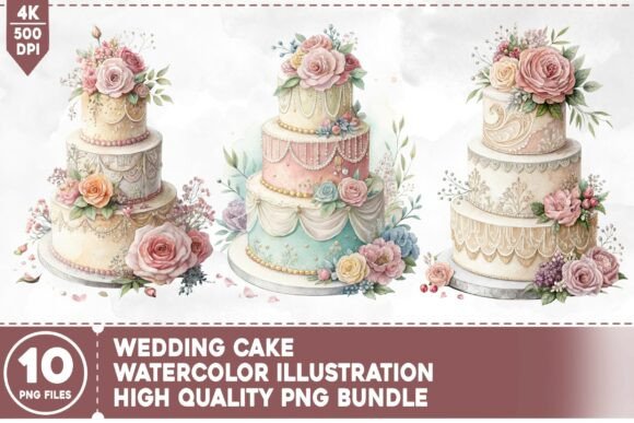 Wedding Cake PNG Bundle: Design Ideas for Every Occasion