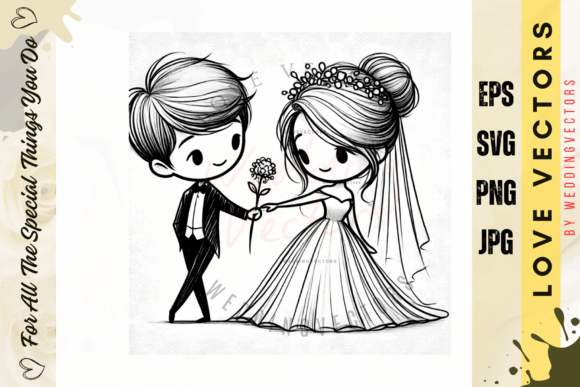 Wedding Couple and Love Vectors - C713: A Designer's Guide