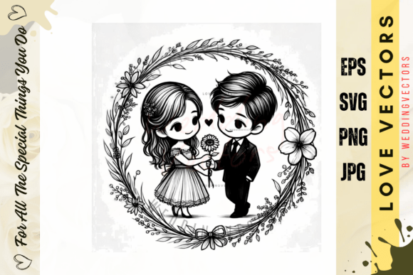 Wedding Couple and Love Vectors: Designing for Romance